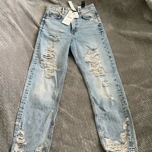 ZARA Signature Denim Ripped Jeans